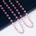 Crystal Beads Chain Necklace  N1163-192-BZ
