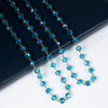 Crystal Beads Chain Necklace N1163-195 8MM