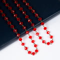 Crystal Beads Chain Necklace  N1163-196-BZ