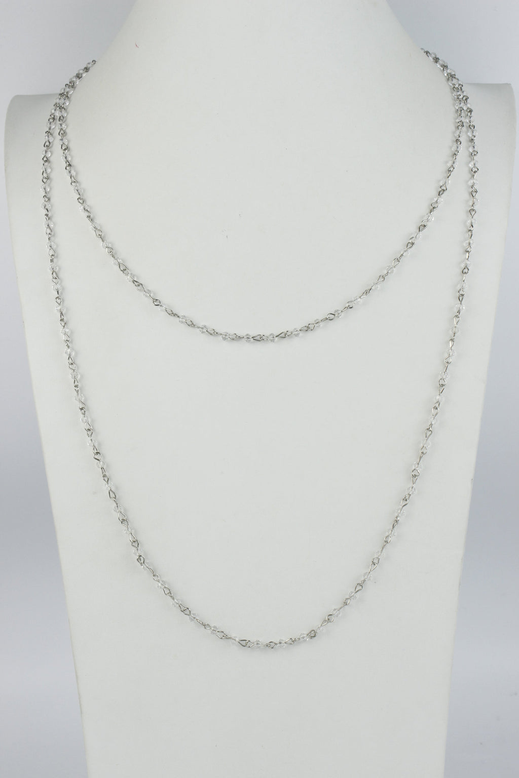 Crystal Beads Chain Necklace N1163-35