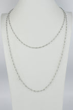 Crystal Beads Chain Necklace N1163-35
