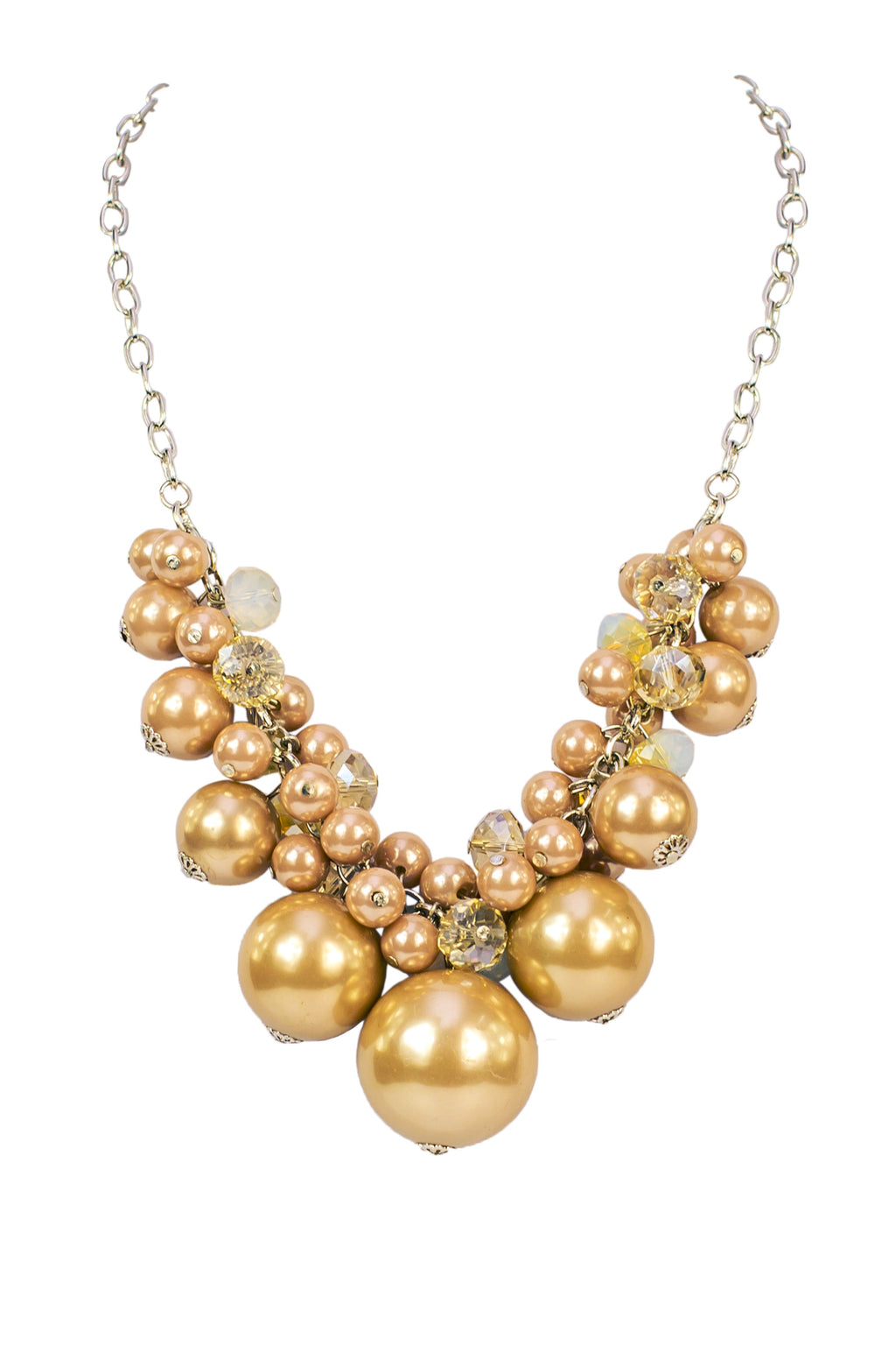 Adjustable Pearl Crystal Necklaces N1550