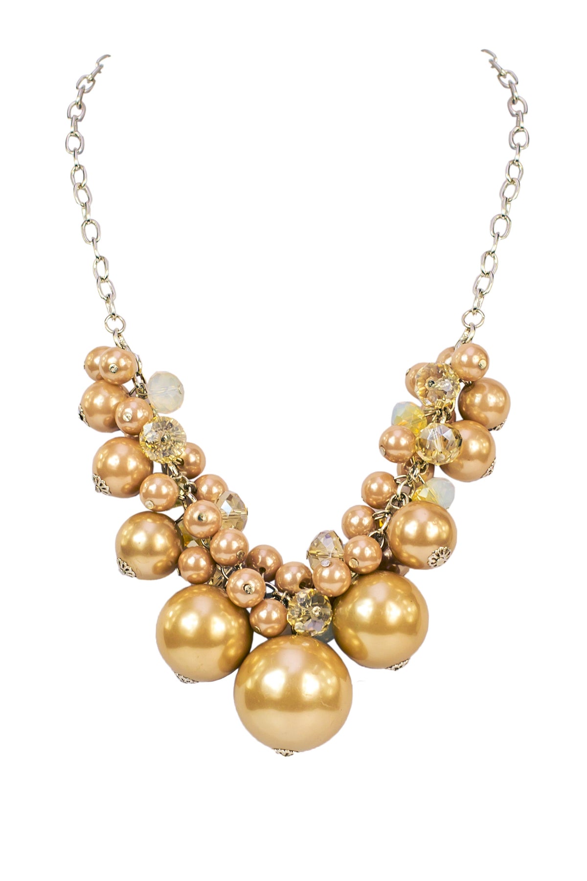Adjustable Pearl Crystal Necklaces N1550