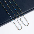Crystal Beads Chain Necklace N1163-129-BZ