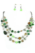 Stone Crystal Necklace N1755