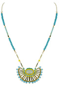 Geometry Pendant Crystal Braided Necklaces N2302