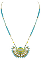 Geometry Pendant Crystal Braided Necklaces N2302