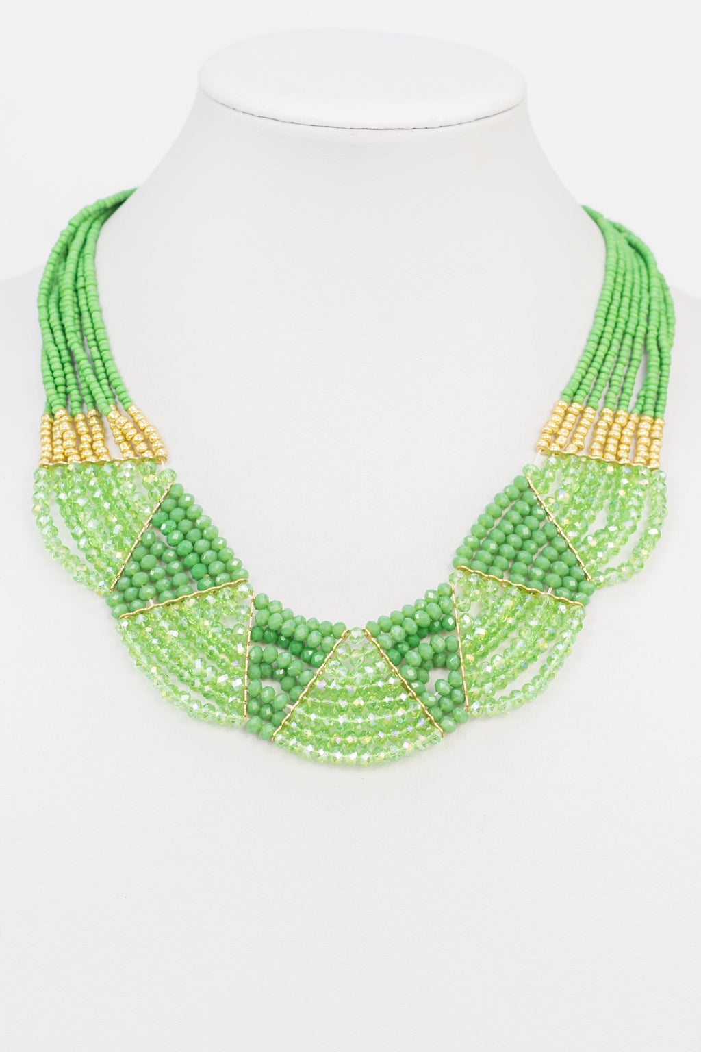 Crystal Beaded Colorful Necklace N2376