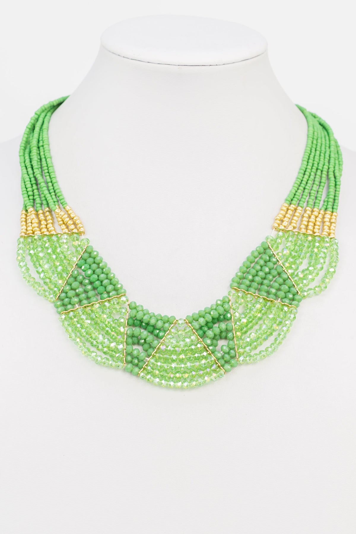 Crystal Beaded Colorful Necklace N2376