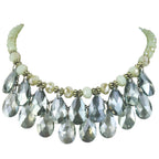 Female Crystal Water Drop Choker Necklace N2734