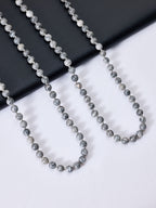 Atlas Jasper Bead Long Necklace N2740