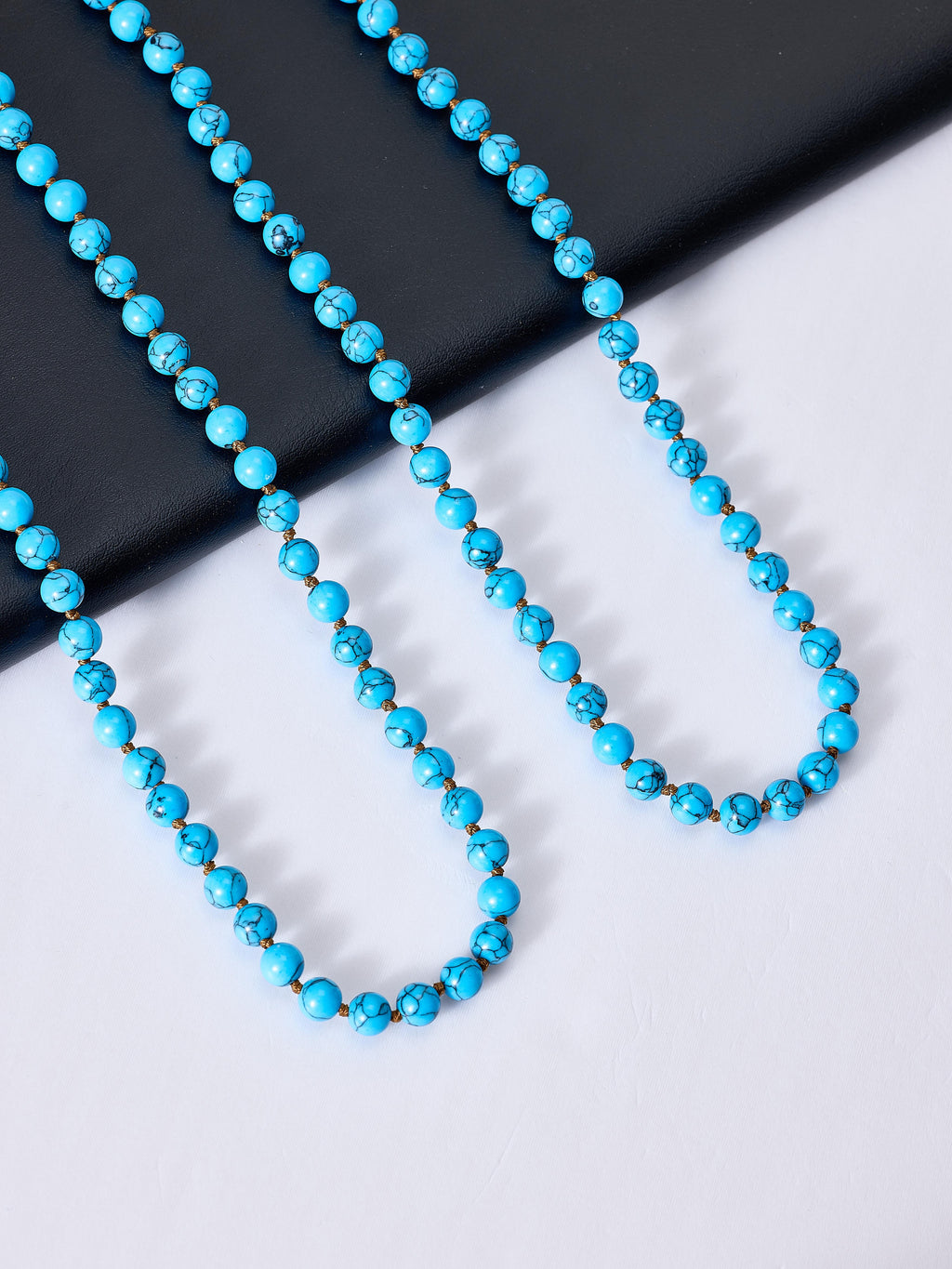Composed Turquoise Stone Beaded Necklaces N3180