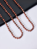 Red Sesame Jasper Beaded Necklace N3180