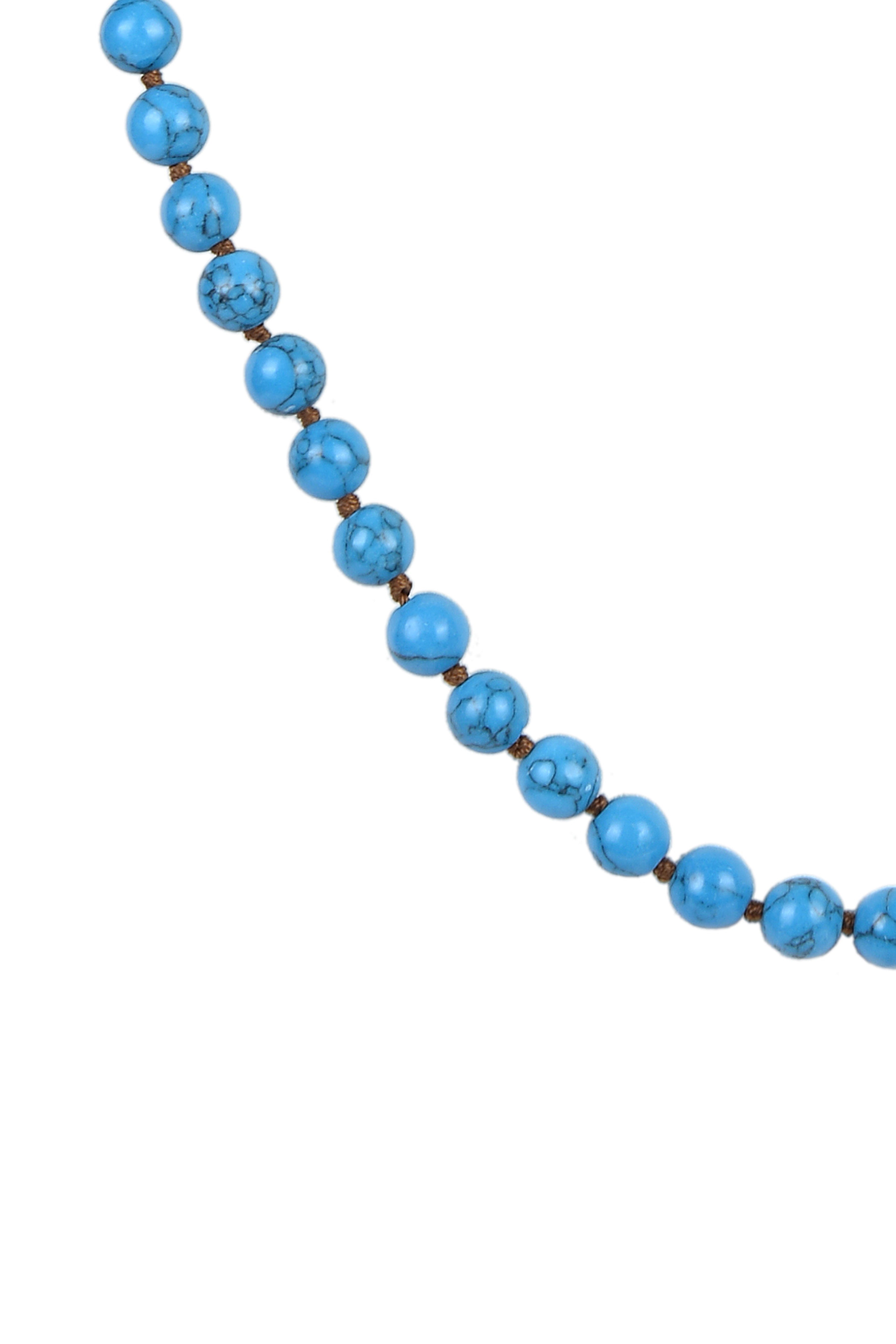 Composed Turquoise Stone Beaded Necklaces N3180