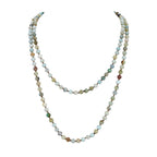 Amazonite Bead Long Necklace N2740 - view 2
