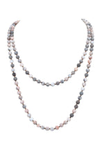 Colored Rhodonite Beaded Long Necklace N2740 - view 2