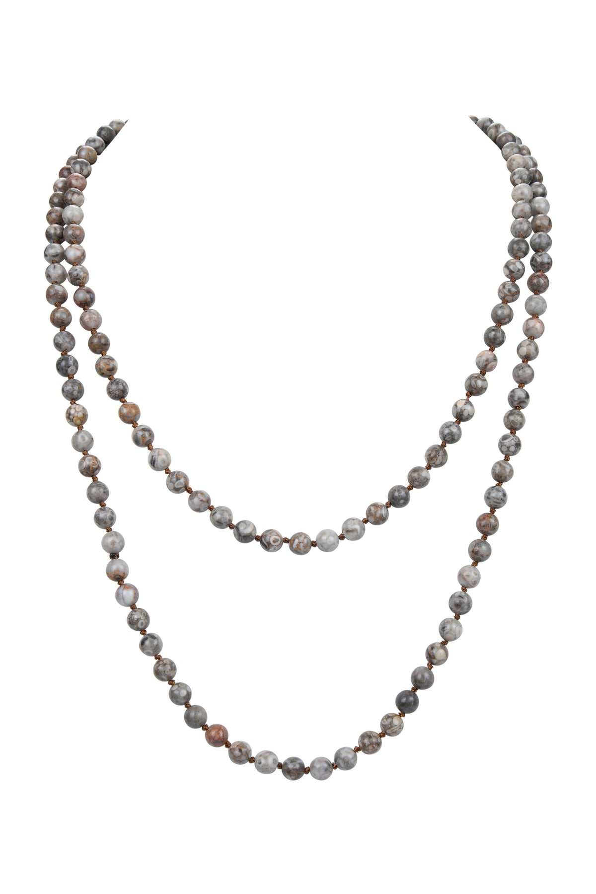 Maifan Stone Long Necklace N2740 - view 2