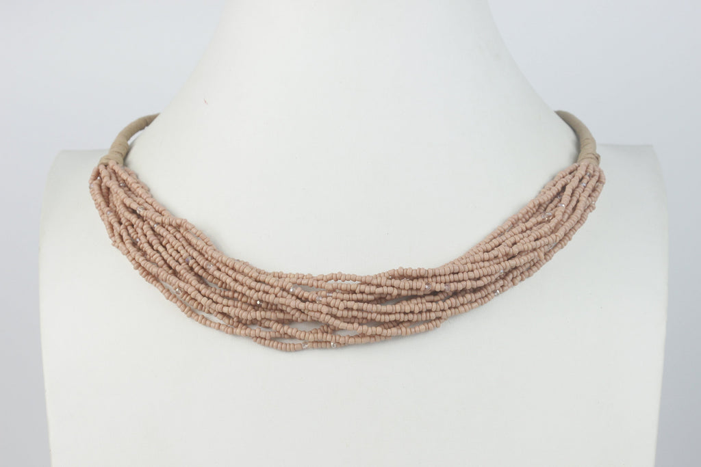 Multi-layer Crystal Beaded Necklaces N2743