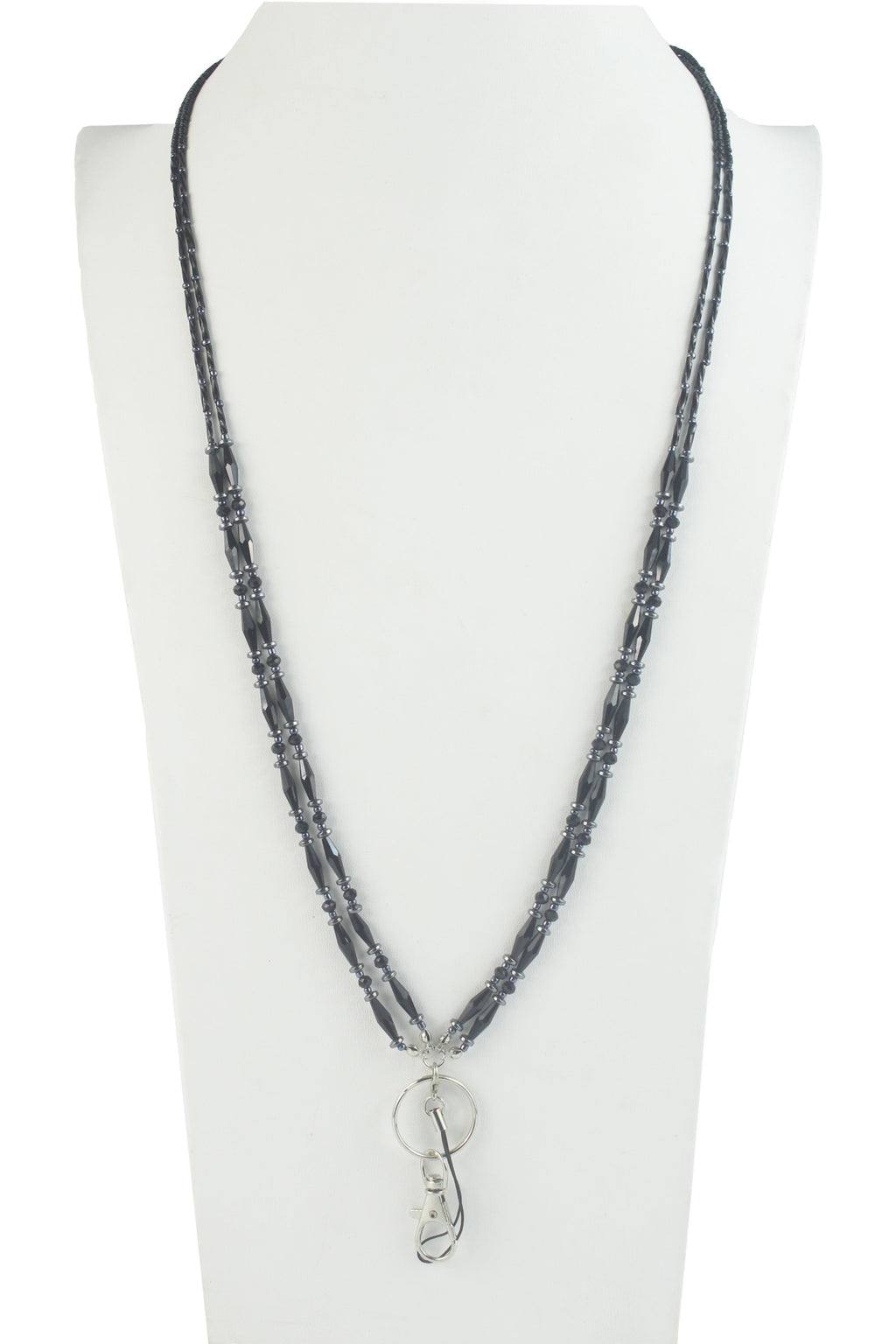 Two Layer Crystal Bead Neck Lanyard N2945
