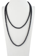 Glass Pearl Decor Round Beads Necklace N3051