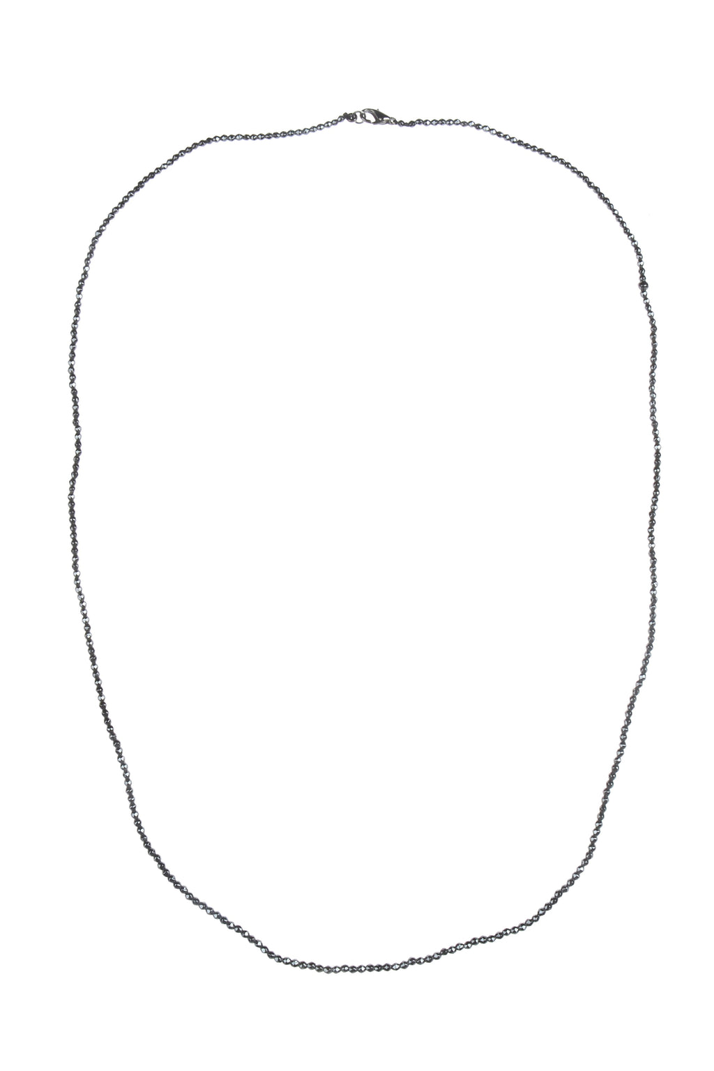Simple Hematite Stone Pendant Necklaces N3063