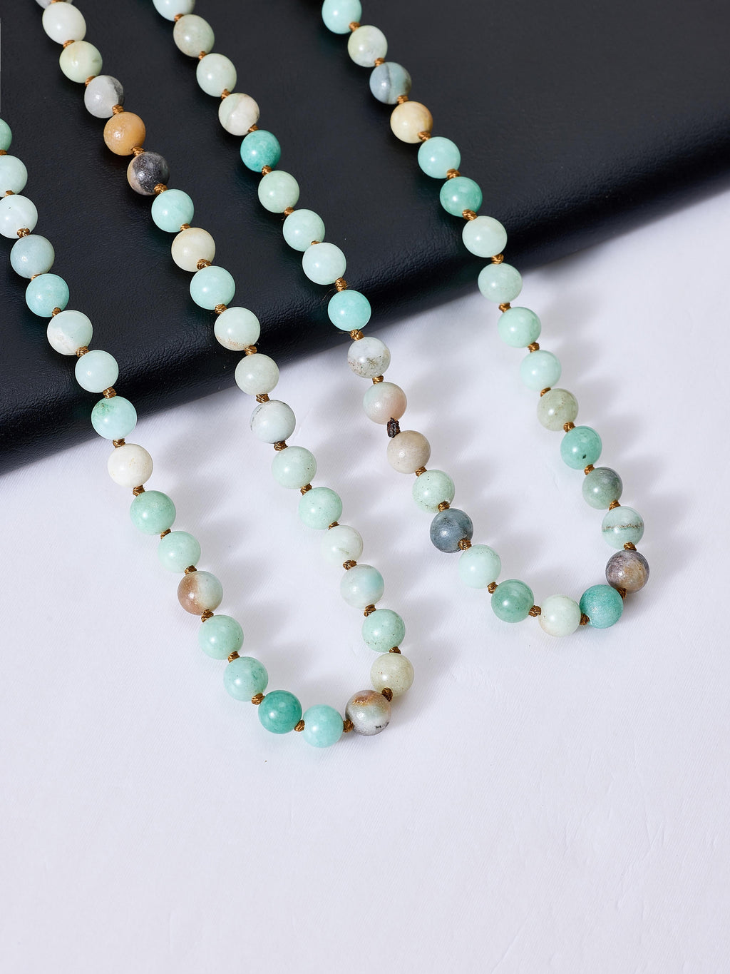 Amazonite Stone Beaded Necklace N3180