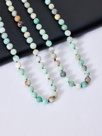 Amazonite Stone Beaded Necklace N3180