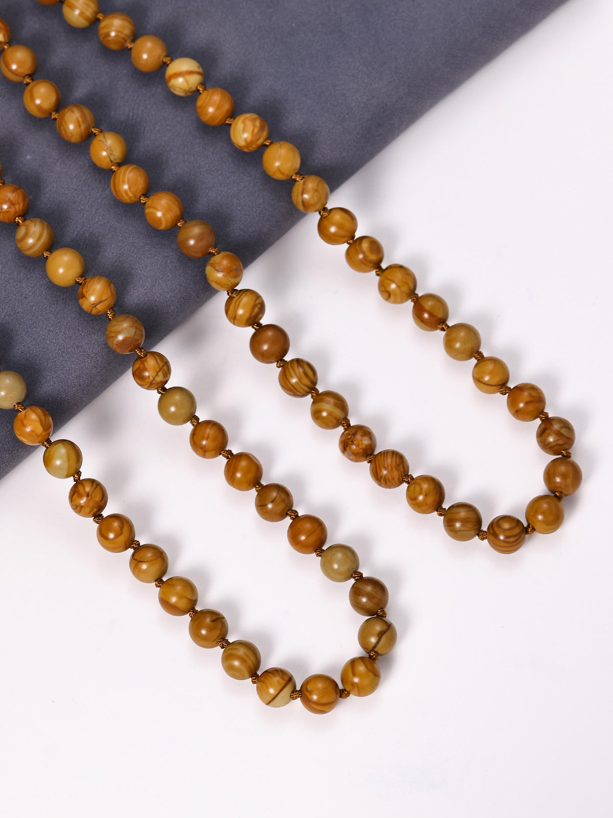 Woodenline Jasper Beaded Necklace N3180