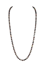Black Grassy Jasper Stone Beaded Necklaces N3180
