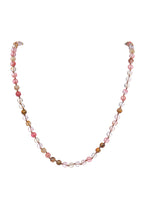 Cherry Quartz Stone Beaded Necklace N3180