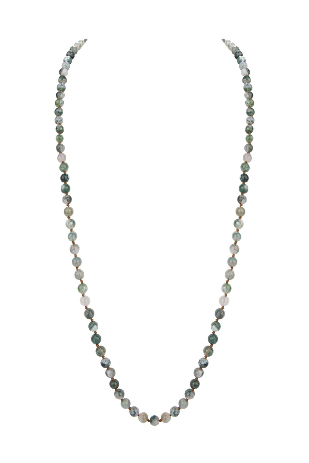 Tree Line Agate Stones Beaded Necklaces N3180