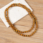 Woodenline Jasper Beaded Necklace N3180 - view 2