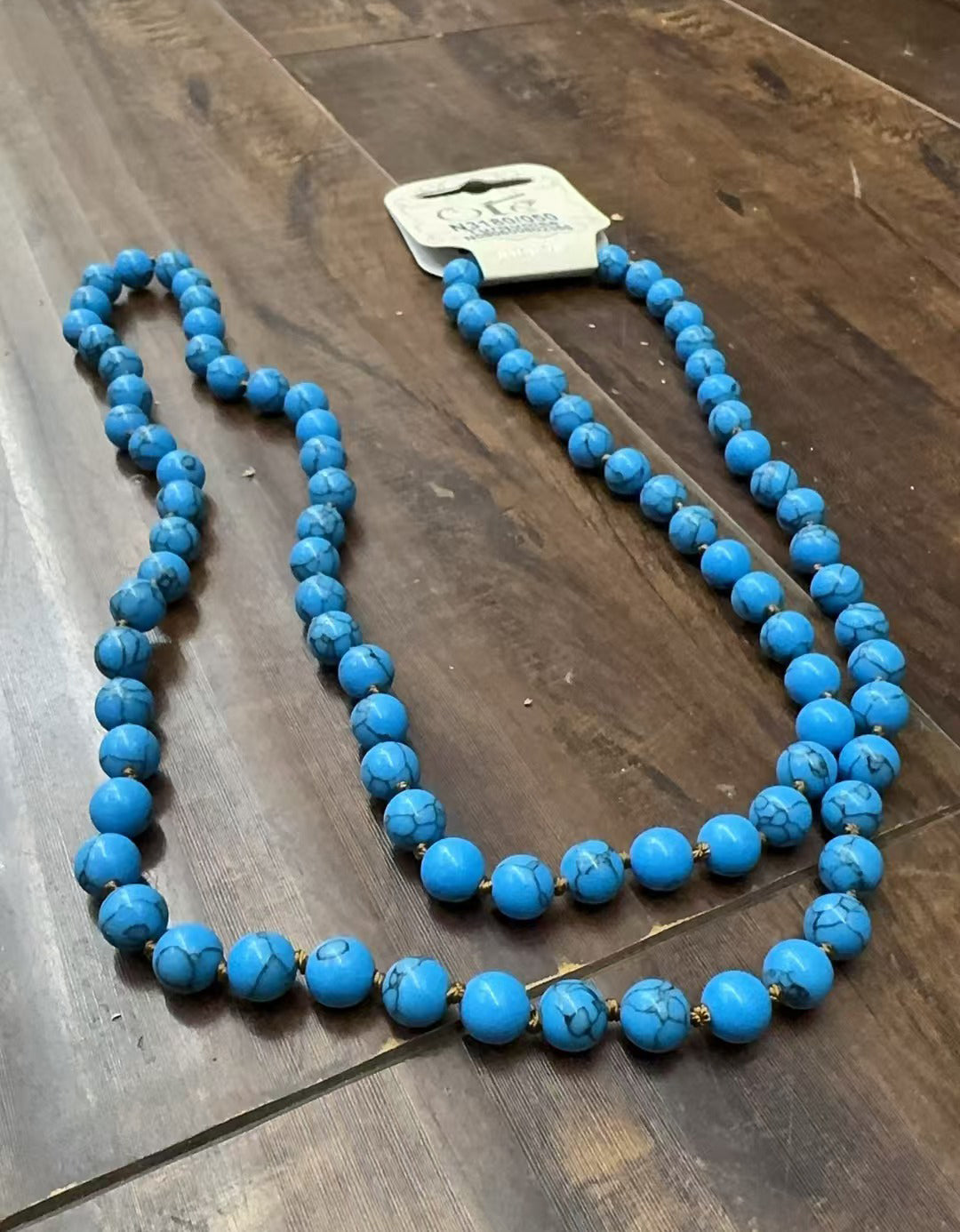 Composed Turquoise Stone Beaded Necklaces N3180
