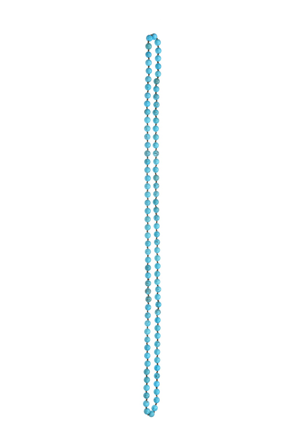 Cracked Turquoise Beaded Necklace N3180