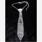 Tie Rhinestone Necklace N3791