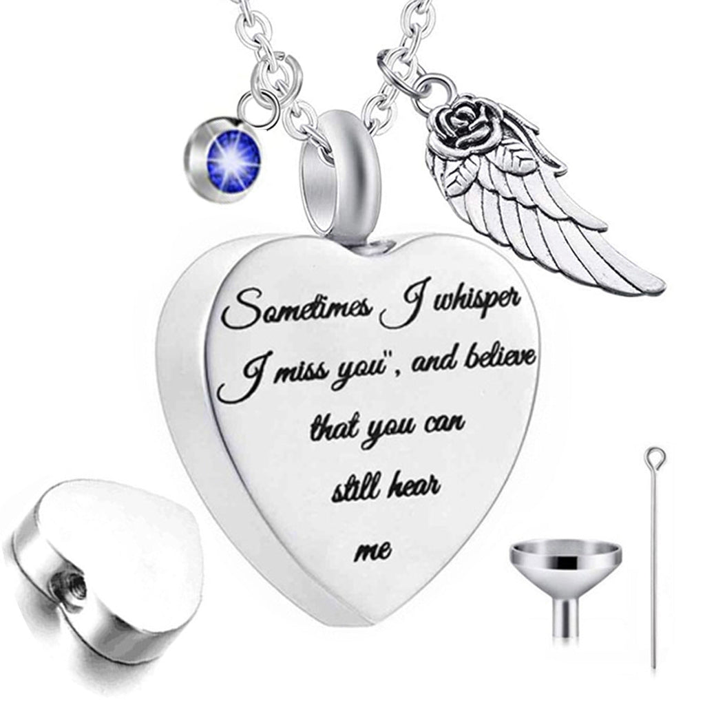 Heart Perfume Bottle Stainless Steel Necklace N3809