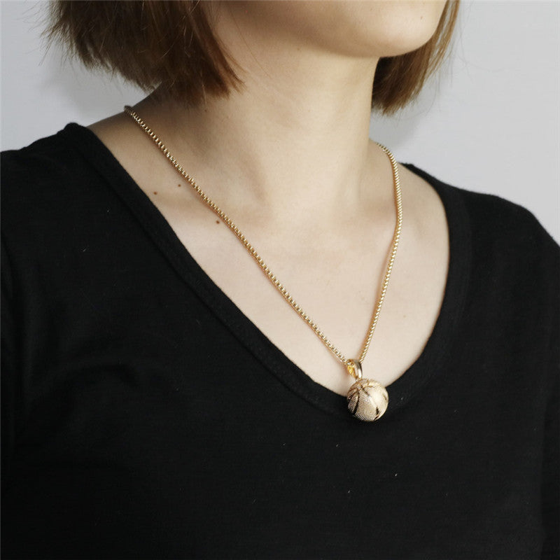 Basketball Stainless Steel Necklace N3826