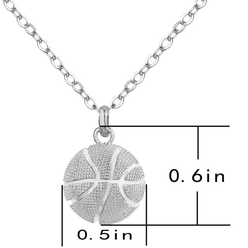 Basketball Stainless Steel Necklace N3826