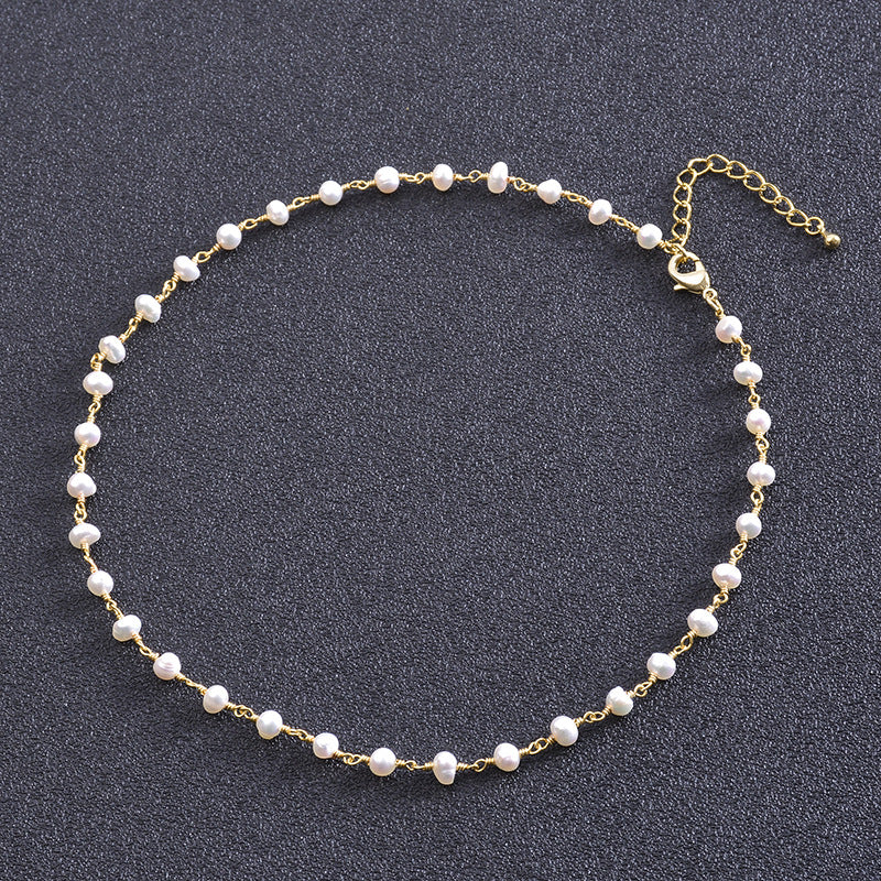 Fresh Water Pearl Bead Necklace N3845