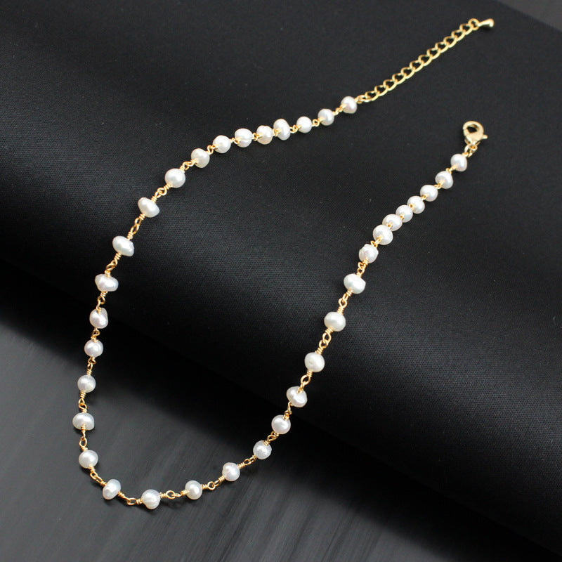 Fresh Water Pearl Bead Necklace N3845
