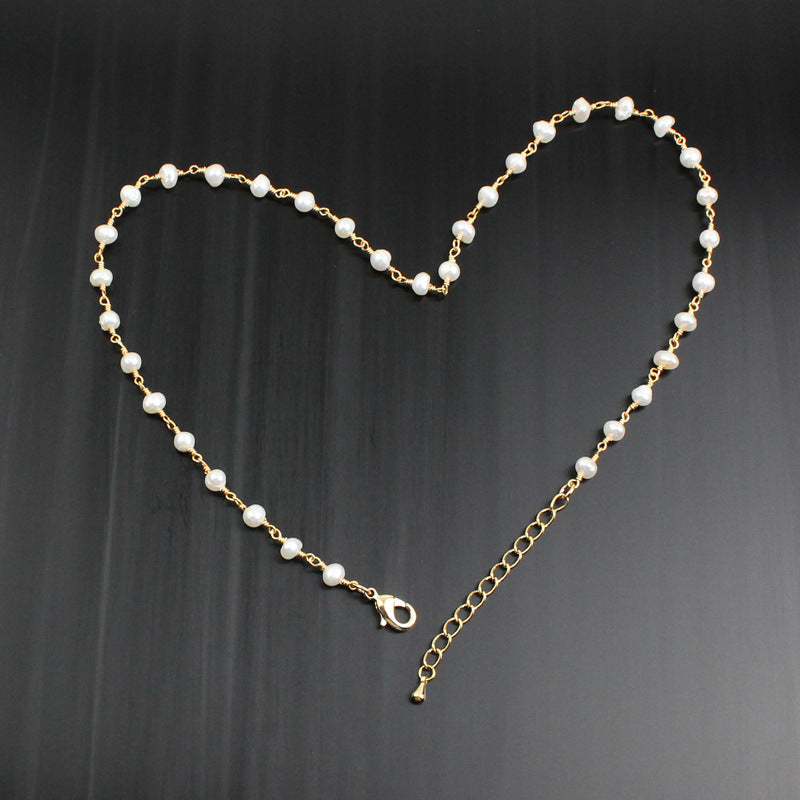 Fresh Water Pearl Bead Necklace N3845