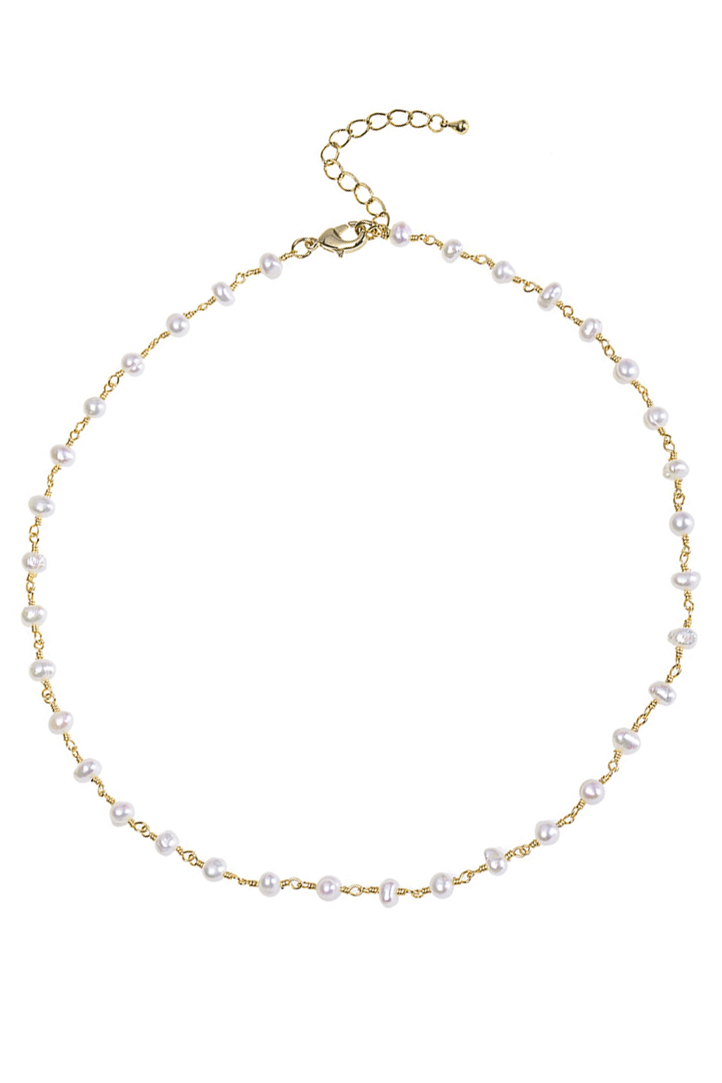 Fresh Water Pearl Bead Necklace N3845