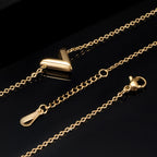 V Stainless Steel Necklace N3857