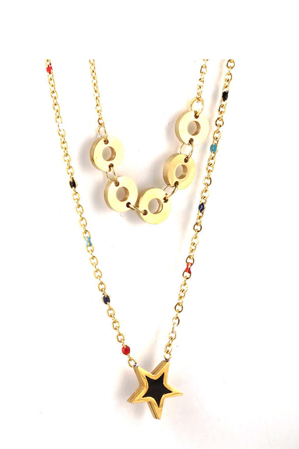 Star Multilayer Chains Necklace Set N3883