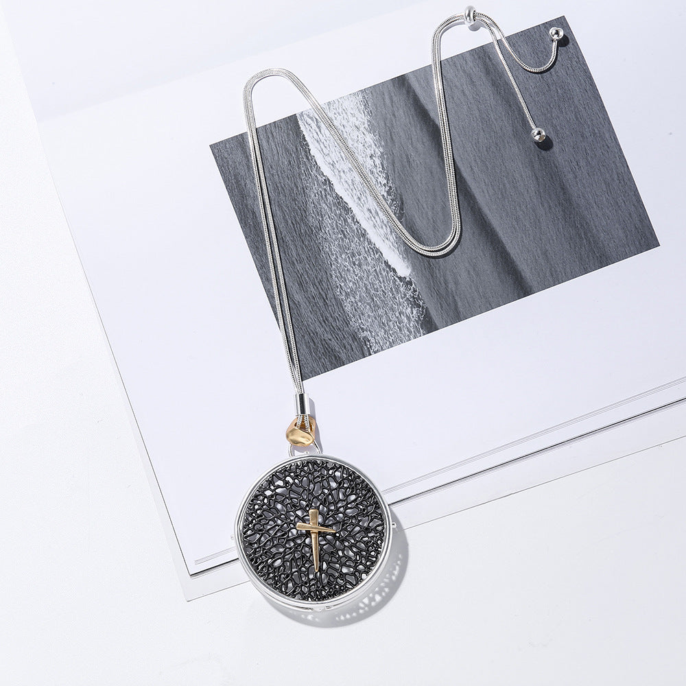 Imitation Clock Alloy Necklace N4005