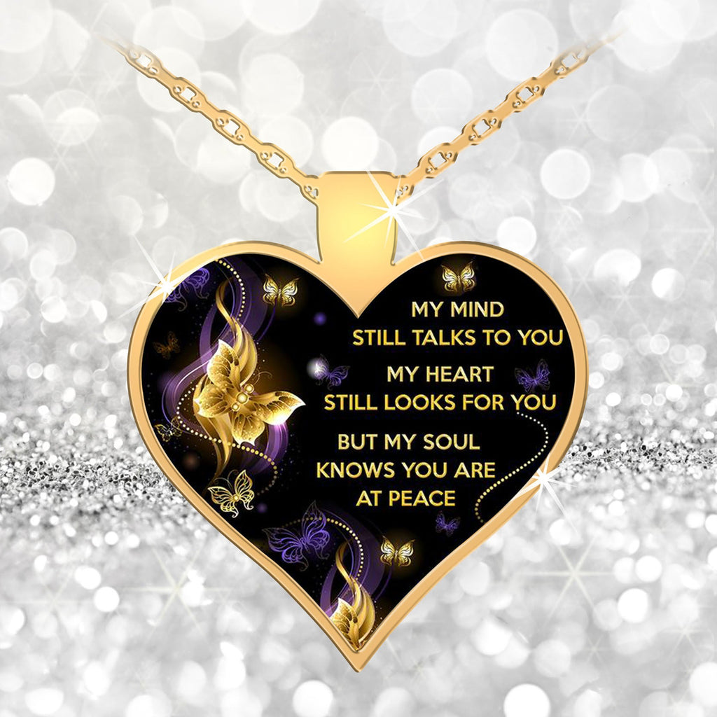 Heart Shaped Wished Alloy Necklace N4024