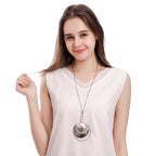 Mother Of Pearl Circle Necklace N4124