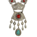 Turquoise Tassel Alloy Necklace N4250