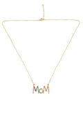 Mama Zircon Chain Necklace N4303