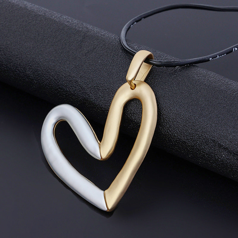 Heart Pu Leather Necklace N4521